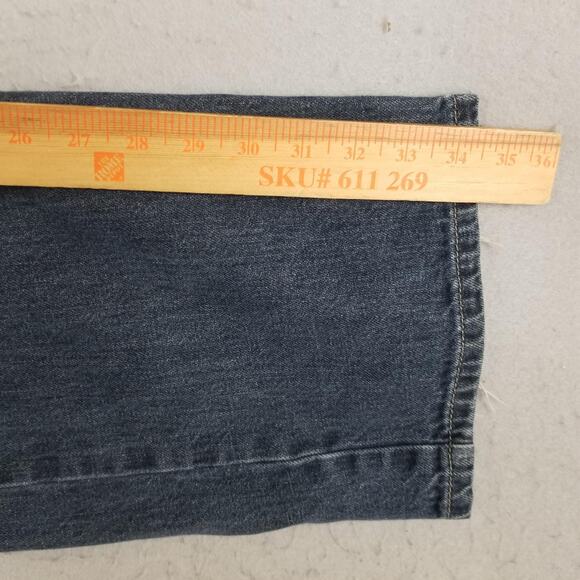 Calvin Klein Jeans Mens 34 Relaxed Straight Fit Distressed Denim 34x30 Jeans - Picture 13 of 16
